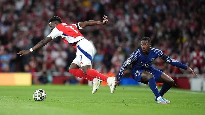 Nuno Mendes Kembali Buktikan Kekuatan Pertahanan, Bungkam Bukayo Saka di Liga Champions